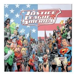 Justice League Canvas Wall Art, 16"