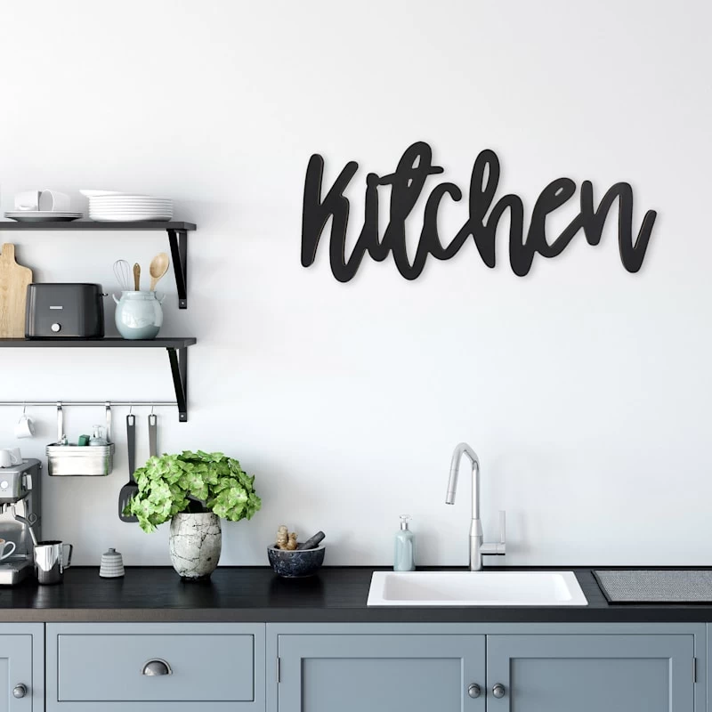 Kitchen Wood Words Wall Decor, 23x9 4 Kitchen Wood Words Wall Decor, 23x9 - Image 2