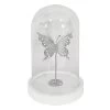 Laila Ali Butterfly In Glass Cloche, 10.5" -Finest Home Decoration laila ali butterfly in glass cloche 10.5