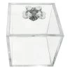 Laila Ali Clear Acrylic Decorative Box, 9" -Finest Home Decoration laila ali clear acrylic decorative box 9