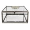 Laila Ali Glass Box With Agate Knob, 5x4 -Finest Home Decoration laila ali glass box with agate knob 5x4 1