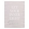 Laila Ali Let Your Inner Light Canvas Wall Art, 12x16