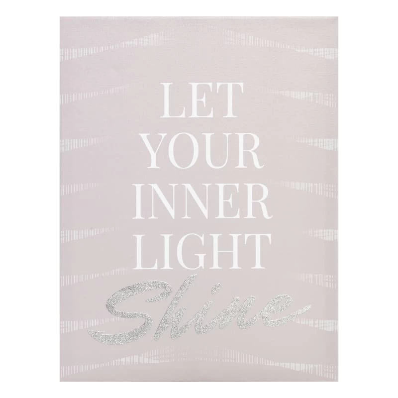 Laila Ali Let Your Inner Light Canvas Wall Art, 12x16 3 Laila Ali Let Your Inner Light Canvas Wall Art, 12x16