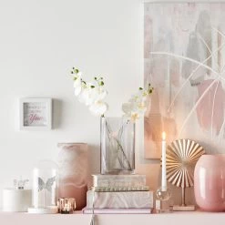 Laila Ali Marbled Round Box With Crystal, 6" -Finest Home Decoration laila ali marbled round box with crystal 6 2