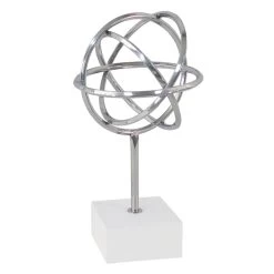 Laila Ali Metal & Wood Table Decor, 12"