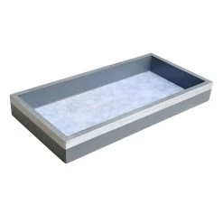 Laila Ali Metallic Decal Decorative Tray, 12x6