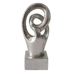 Laila Ali Silver Abstract Loop Figurine, 8"