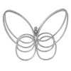 Laila Ali Silver Metal Butterfly Decor, 9" -Finest Home Decoration laila ali silver metal butterfly decor 9