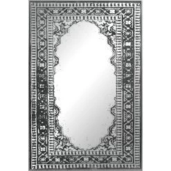 Light Blue Washed Wall Mirror, 24x36