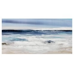 Long Beach Embellished Canvas Wall Art, 48x24