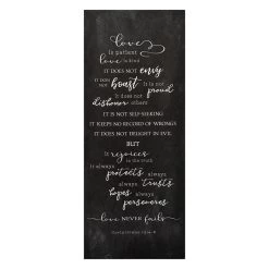 Love Sentiment Canvas Wall Art, 10x24