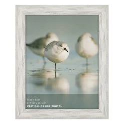 Metallic Grey Scoop Wall Frame, 11x14