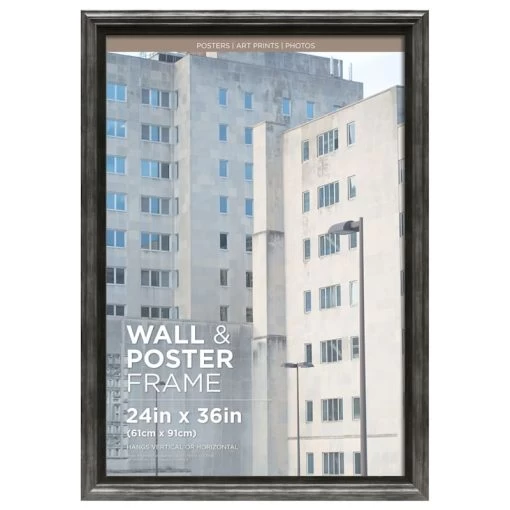 Miranda Silver & Black Poster Frame, 24x36 5 Miranda Silver & Black Poster Frame, 24x36 -Finest Home Decoration miranda silver black poster frame 24x36 1