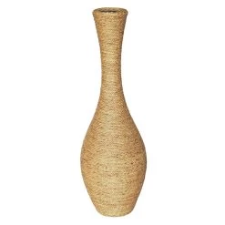 Natural Twist-Weave Seagrass Vase, 36"