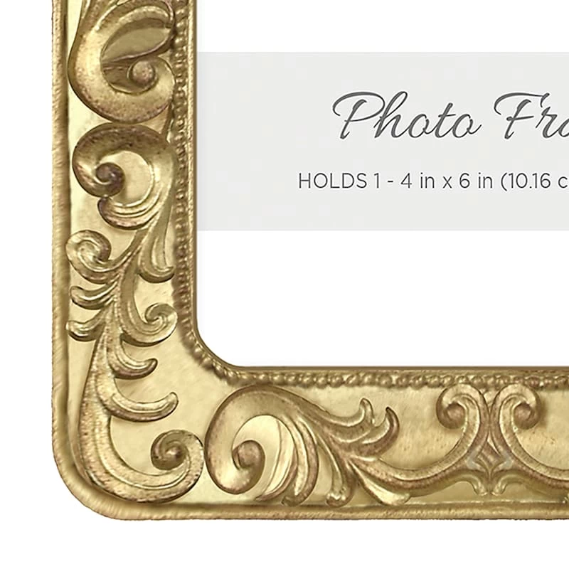 Ornate Gold Tabletop Photo Frame, 4x6 3 Ornate Gold Tabletop Photo Frame, 4x6 - Image 2