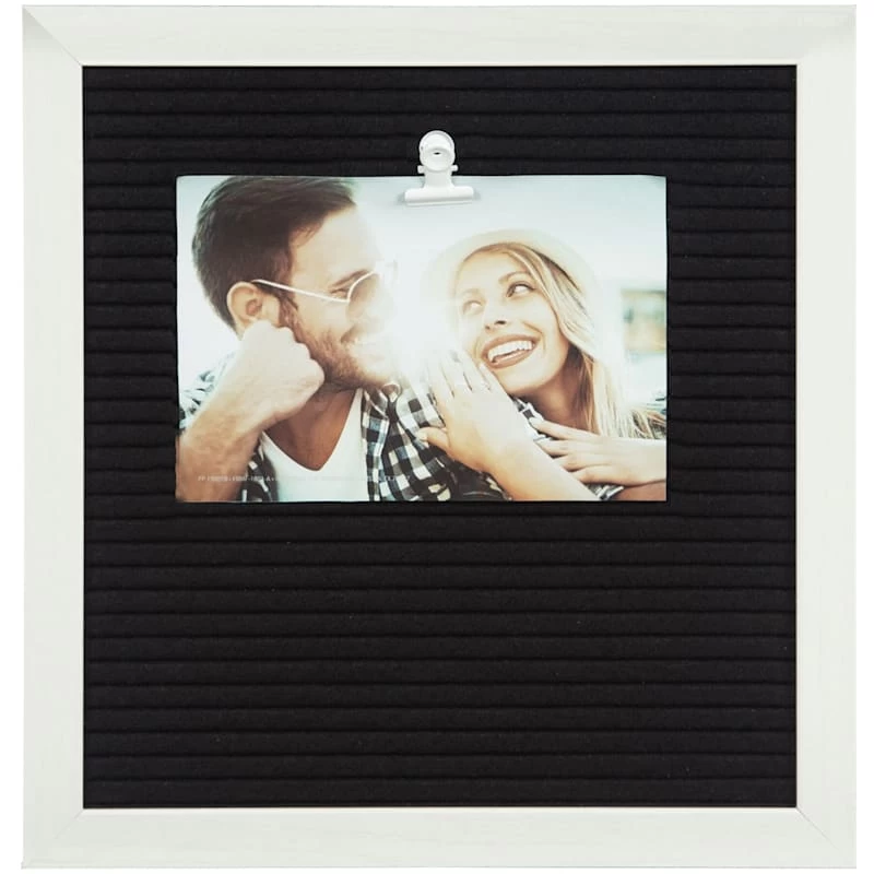 Photo Clip Letter Board With Characters For Customization, 10" 3 Photo Clip Letter Board With Characters For Customization, 10"