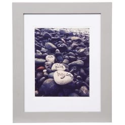 Pick & Mix 11x14 Matted To 8x10 Air Float Linear Wall Frame, Grey