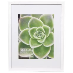 Pick & Mix 11x14 Matted To 8x10 Linear Wall Frame, White