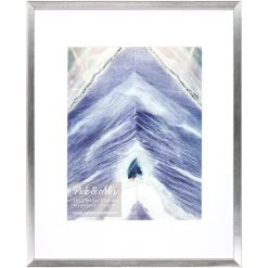 Pick & Mix 16x20 Matted To 11x14 Thin Linear Wall Frame, Silver