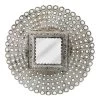 Pierced Metal Round Wall Mirror, 36" -Finest Home Decoration pierced metal round wall mirror 36
