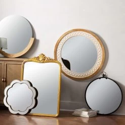 Providence Black Metal Wall Mirror, 22x25 -Finest Home Decoration providence black metal wall mirror 22x25 2