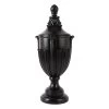 Providence Black Urn With Lid, 16"