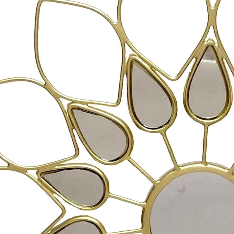 Providence Mirror Floral Wall Art, 12" 4 Providence Mirror Floral Wall Art, 12" - Image 2