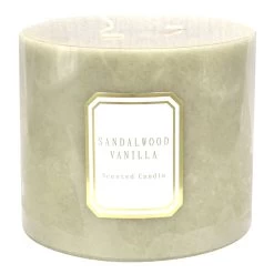 Providence Sandalwood Vanilla Scented Pillar Candle, 6x5