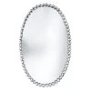 Providence Silver Metal Beaded Oval Wall Mirror, 14x22 2 Providence Silver Metal Beaded Oval Wall Mirror, 14x22 -Finest Home Decoration providence silver metal beaded oval wall mirror 14x22 1