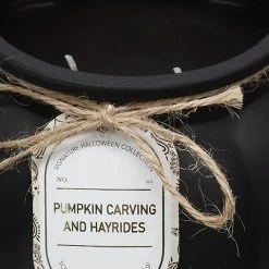Pumpkin Carving & Hayrides Scented Frosted Glass Jar Candle, 35.8oz -Finest Home Decoration pumpkin carving hayrides scented frosted glass jar candle 35.8oz 2