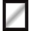 Ribbed Bronze Framed Beveled Wall Mirror, 29x35