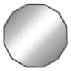 Silver Dodecagon Wall Mirror, 27" 1 Silver Dodecagon Wall Mirror, 27" -Finest Home Decoration silver dodecagon wall mirror 27