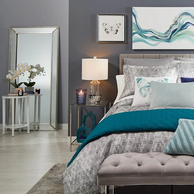 Silver Framed Mirror On Mirror, 33x69 4 Silver Framed Mirror On Mirror, 33x69 - Image 2