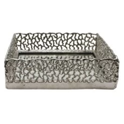 Silver Mirror Decorative Tray, 14"