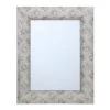 Silver Raised Dots Framed Wall Mirror, 22x28 -Finest Home Decoration silver raised dots framed wall mirror 22x28 1