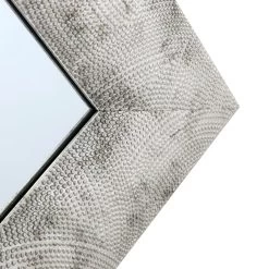 Silver Raised Dots Framed Wall Mirror, 22x28 9 Silver Raised Dots Framed Wall Mirror, 22x28 -Finest Home Decoration silver raised dots framed wall mirror 22x28 3