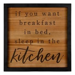 Sleep In The Kitchen Wall Art, 12"
