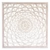 Square Panel Carved Wood Wall Art, 32" -Finest Home Decoration square panel carved wood wall art 32
