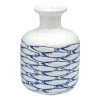 Tracey Boyd Blue & White Ceramic Vase, 6.5" -Finest Home Decoration tracey boyd blue white ceramic vase 6.5