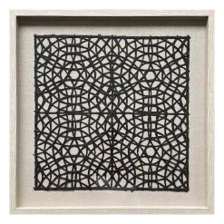 Tracey Boyd Glass Framed Rice Paper Wall Art, 25"