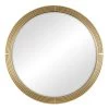Tracey Boyd Gold Ribbed Wall Mirror, 34"