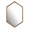 Tracey Boyd Gold Trim Hexagon Wall Mirror, 12x19.5 -Finest Home Decoration tracey boyd gold trim hexagon wall mirror 12x19.5