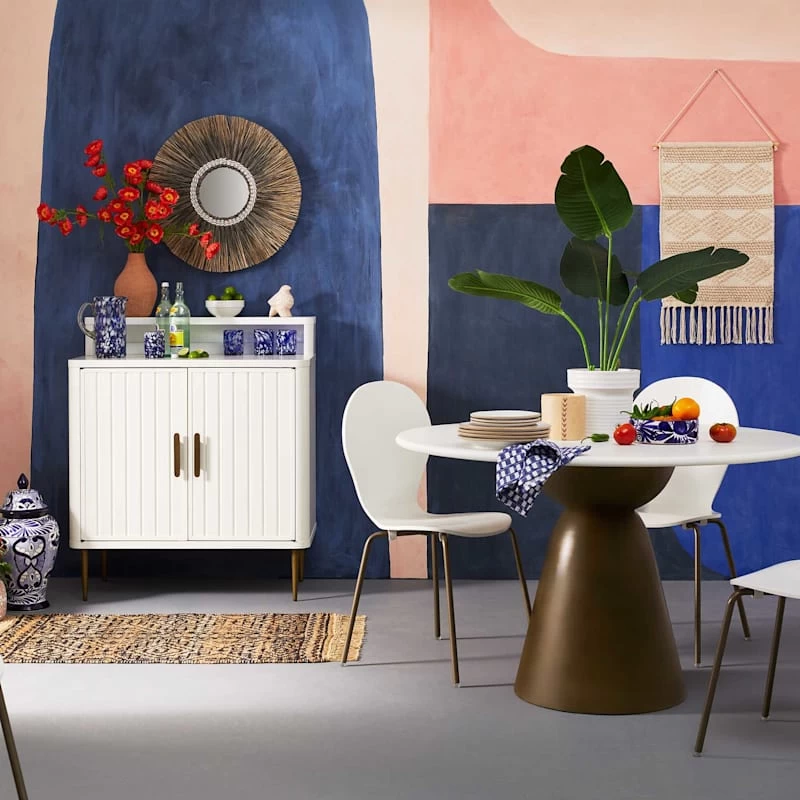 Tracey Boyd Natural Seagrass Round Wall Mirror, 24" 4 Tracey Boyd Natural Seagrass Round Wall Mirror, 24" - Image 2