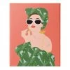 Tropical Lipstick Woman Canvas Wall Art, 18x24 -Finest Home Decoration tropical lipstick woman canvas wall art 18x24 1