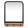 Ty Pennington Black Framed Wall Mirror With Shelf & Hooks, 15x20 -Finest Home Decoration ty pennington black framed wall mirror with shelf hooks 15x20 1