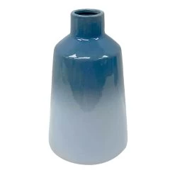 Ty Pennington Blue Ceramic Vase, 8.7"