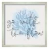 Ty Pennington Glass Framed Go With The Flow Print Wall Art, 17"