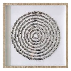 Ty Pennington Glass Framed Shells Wall Art, 25"