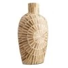 Ty Pennington Tan Bamboo Mosaic Vase, 17"