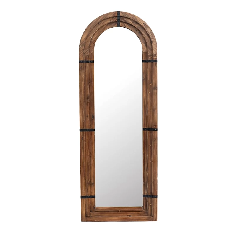 Ty Pennington Wood Arch Leaner Mirror, 25x68 3 Ty Pennington Wood Arch Leaner Mirror, 25x68